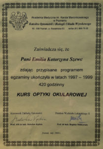 Zaświadczenie 1