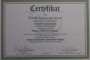 Certyfikat Optymetria 10
