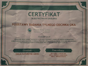 Certyfikat Optymetria 3